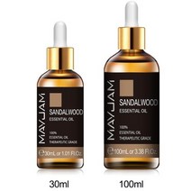 순수 천연 샌들우드 에센셜 오일 30ml 100ml 아로마 테라피 디퓨저 스킨 케어 바디, 30ml+로즈