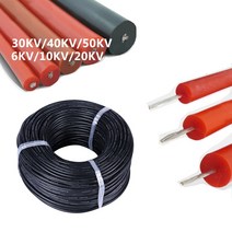 용접봉 논가스 알곤 co2 CO2 동 은납봉 주석 도금 구리 ul3239 실리콘 고전압 케이블 6kv 10kv 20kv 28 26 24 22awg 20awg 18awg 고온, 빨간색, 20kv-22awg, 10m