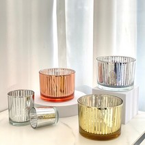 캔들용기 유리 뉴 골드 커스텀 캔들 병 단지, [01] 금, [01] 400ml