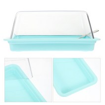 버터소분 마가린 버터자르기 버터 케이스 냉동실정리용기 버터커팅기 접시 접시 치즈 키퍼, 하늘색