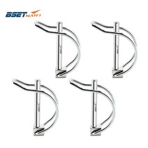 자전거트레일러 자전거용품 4X 스테인레스 스틸 316 퀵 락 릴리스 트레일러 토잉 커플러 안전 핀 자전거 카, 02 5mm