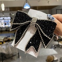 [전교일등 사장님] 명품 헤어집게핀 리본 큐빅 머리삔 액세서리 40대 50대 외출