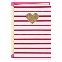 Hallmark 여성용 생일 카드 (All About You), Heart and Stripes