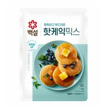 CJ더마켓 홈 베이킹 제과 제빵 빵 만들기 카페 디저트 아이 간식 핫케익믹스 초코 핫 케익 와플 브라우니 쿠키 머핀 깨찰빵 식빵 1KG, 6개