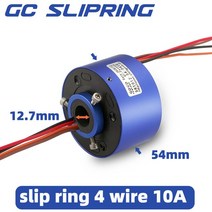 슬립링 전기 전자 조절 슬립 전도성 링 스루 홀 12.7mm2 와이어 10A 브러시 수집기, 2 wire 10A, 01 2 wire 10A