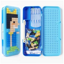 디폼블럭 필통세트(비밀번호 필통), 하늘파랑