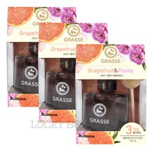 불스원 프리미엄 그라스 차량용 디퓨저 105ml, 자몽 피오니, 3개