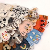 [응다팔아6279] 컵거치대 손뜨개 컵코스터 홈카페 컵받침홀더 우드컵받침 컵받침만들기, ★★옵션확인必 핸드메이드 펠트 동물 코스터 컵받침 14, ★★옵션확인必 도트 고양이