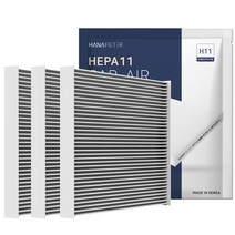 3개 하나필터 PM2.5 차량용 자동차 에어컨 필터 초미세먼지 제거 국내산, HF-37