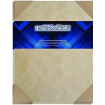 ThunderBolt Paper 중간 사이즈 - 오래 색상의 양피지 카드 종이 시트 앤티크 캘리그래피 스크롤 초대장 서 빈티지 스크랩북 프린터 컴퓨터 용 65lb 커버 243 GS