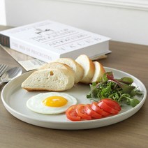 2종 원형 디너 그릇 대형 찜닭 갈비찜 해물찜 구절판 월남쌈 손님초대상 수육 보쌈 메인 디쉬 돈가스 스테이크 파스타 접시 평접시 대접시 27cm, 원형접시1P-그레이, 1개