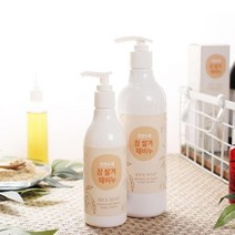 유연화장품 천연 수제 참 쌀겨 때비누500ml 2개+사은품증정, 1개, 500ml