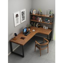 코너테이블 서재 L자 ㄱ자 오크나무 원목 책상 학생, 13