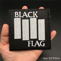 락 밴드 아이언 온 패치 의류 DIY 펑크 재킷 자수 줄무늬 스티커 바느질 용품 아플리케, 까만 니켈