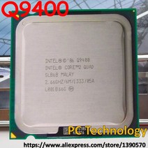CPU 오리지널 인텔 코어 2 쿼드 Q9400 프로세서 6M 266GHz 1333MHz LGA775 데스크탑 1 일 이내