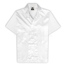 KJ 방진복 반팔사파리 제전복 무진복 제전방진복 클린복 크린룸 반도체 정전기방지 작업복 Y카라, 1개