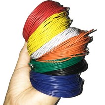 장원선 장원선 1.5 장원형전선 장원선 vctf-k 2.0 5m UL1007 와이어 24awg PVC 전자 케이블 UL 인증 0.2, 06 yellow_01 5meters_01 24 AWG