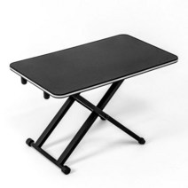 에보니아 카멜레온 높이조절 스탠딩 책상 테이블 B형, 색상:블랙