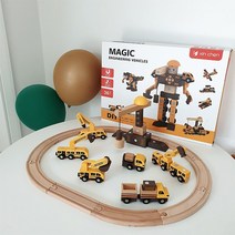지니맥 매직자석블록 우드 자석교구 자석블록세트