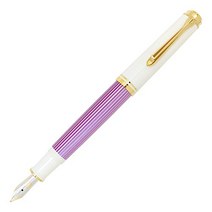 펠리컨 만년필 M 중자 바이올렛화이트 수베레인 M600 흡입식 한정 정규