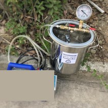 기포 제거기 탈포기 5L 스테인레스 스틸 진공 챔버 거품 제거 배럴 에폭시 수지 AB 접착제 1.5 갤런, 한개옵션0