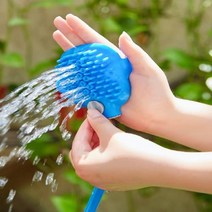 애견 애묘 실리콘 목욕 마사지 샤워헤드 브러쉬 애완