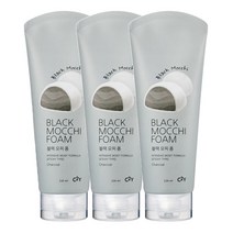 시투와이 대용량 모찌 블랙 휩 클렌징폼(지성 피부용), 3개, 건성, 220ml