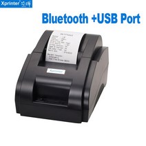 영수증 프린터 포스 출력기 주방 Xprinter 58IIH 블루투스 iOS 안 드 로이드 휴대 전화에 대 한 58mm 열 Pos 저장소에 USB 포트, [01] Bluetooth USB port, [04] 영국 플매트 카펫 러그