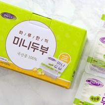 신앙촌 국산 한루한끼 미니두부 6개입 / 당일생산, 없음, 상세설명 참조