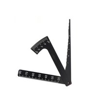 3In 1 높이 게이지 눈금자 알루미늄 금속 부품 휠 RC 도로 자동차 세트 도구 섀시 캠버 라이드 딥 앵글 서, 한개옵션0