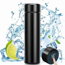 디지탈 보온 보냉 온도표시 스텐 스마트 텀블러, 핑크, 500ml, 1개