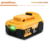 밀워키 보쉬 배터리 충전기 dewalt 18v dcb184 dcb200 dcb182, 1 조각 6000mah