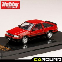 하비재팬 1:64 토요타 코롤라 레빈 AE86 3도어 GT APEX - 레드/블랙