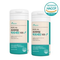 뉴질랜드 Pepe-ra 프리미엄 장용성 락토페린 105V 순도100%이상 식약처 식약청 인정 다이어트 락토페닌 정 알약 캡슐 락토패린 동결건조 초유단백분말 효능 추천 비카인정품, 기리수500mgx60정2캔