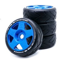 rc vrx HOT-103Mm 1/8 스케일 RC 오프로드 버기 타이어 휠 17Mm 육각 ARRMA Redcat Losi Kyosho VRX HPI WR, 03 Blue