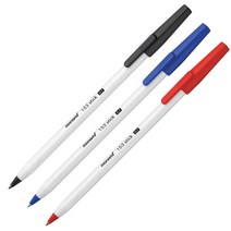 모나미 유성펜 153스틱볼펜 0.7mm 1타12입, 블루, 12개입