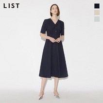 리스트 [리스트] 코튼 셔링 브이넥 원피스_TWWOPM60120 416071