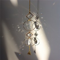 스테인드글라스 썬캐처 봄 드림캐처 선물 인테리어 창문 아크릴 DIY 모빌, G