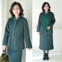쉬즈마담 J31167 누빔플리츠 와이어자켓 엄마옷 중년여성의류