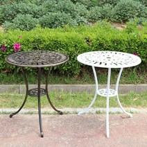 소프트유가구 튤립주물테이블 야외 정원 테라스 테이블, 브론즈