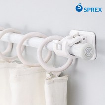 못없이커튼봉 압축봉 가리개 주방커튼 브라켓 DS-E501, 투명