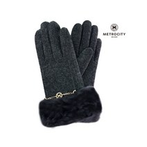 [메트로시티_시즌잡화] 여성 스마트폰 터치 모직장갑 LEH-1305 렉스목털