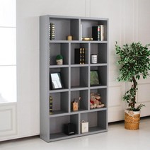 사무실 집무실 서재 책트로피 진열 수납장(120cm 7색) 책꽂이 선반 심플 LP, 진그레이