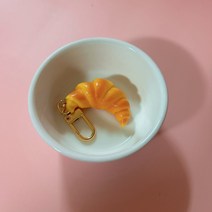 크로와상 빵 키링 열쇠고리 가방 자동차키 선물용, 1개, 상세페이지 참조