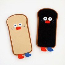 필통 봉제 펜슬 파우치 펜홀더 필기구 정리 문구류 소품보관 펜케이스, 토스트