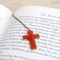BooKiss 십자가책갈피 브라운디자인문구 데스크 용품 독서용품 북마크