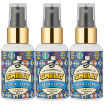 스멜리 토일렛퍼퓸 프래쉬 시트론 유자향 화장실탈취제 55ml, 3개
