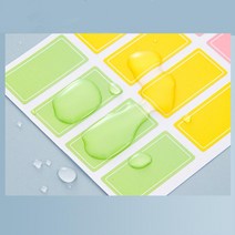 깔끔 부착가능 방수 방유 컬러 라벨지 라벨부착 라벨종이 라벨용지 스티커, 대형
