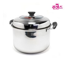 퀸센스 3중바닥 인덕션 스텐 뷰티곰솥 냄비, 34cm