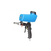 샌드블라스트 에어 블라스터 고압 녹제거 모래 샌딩기, 샌드블라스팅 건+60 메쉬 흰색 커런덤